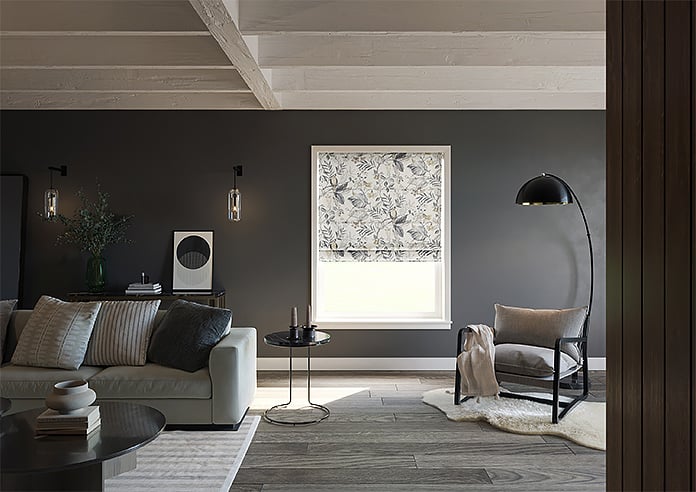 Iquitos, Anthracite - Motorised Roman Blind - Image 8